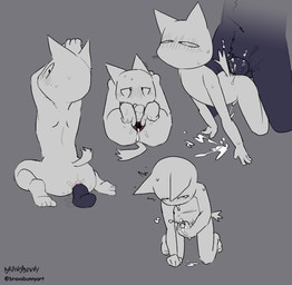 age_difference anthro anthro_on_anthro anthro_penetrated anthro_penetrating anthro_penetrating_anthro anus bodily_fluids cum duo ejaculation fur genital_fluids grey_body grey_fur kemono male male/male male_penetrated male_penetrating male_penetrating_male masturbation penetration purple_body purple_fur sex spread_anus spreading bravobunny domestic_cat felid feline felis mammal hi_res