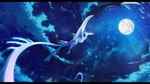 16:9 2021 black_bars detailed_background hi_res membrane_(anatomy) membranous_wings moon night outside sinistereternity sky solo star starry_sky traditional_media_(artwork) widescreen wings