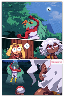 a ambiguous_gender anthro biped black_sclera blonde_hair blood blood_on_face blood_on_shoulder blue_eyes bodily_fluids bra clothing dark_body dark_skin dialogue eyes_closed facial_scar feathers feet female feral flexing forest forest_background green_mask green_wings group hair holding_another holding_object holding_pokeball looking_up multicolored_body nature nature_background open_mouth plant pokeball pseudo_mask quadruped red_body red_eyes red_feathers scar sent_flying smile sparkles speech_bubble sports_bra spotlight_beam surprised talons text toes torn_clothing tree two_tone_body underwear white_body white_eyes white_feathers white_hair wings wound_on_shoulder yellow_body yellow_bra yellow_clothing yellow_feet yellow_sports_bra yellow_underwear cuchuflin nintendo pokemon frida_(cuchuflin) mia_(cuchuflin) rey_(cuchuflin) romi_(cuchuflin) generation_2_pokemon generation_6_pokemon generation_7_pokemon hawlucha houndoom human mammal pokemon_(species) ribombee absurd_res comic english_text hi_res