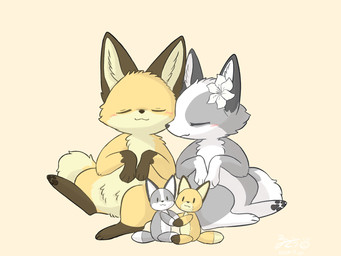 accessory ambiguous_gender anthro black_nose black_pawpads blush brown_body brown_fur chibi countershading daww dipstick_tail duo eyes_closed feet flower flower_accessory fur gloves_(marking) grey_body grey_fur hair_accessory leg_markings markings multicolored_body multicolored_fur multicolored_tail orange_body orange_fur pawpads paws plant plushie semi-anthro simple_background sitting smile socks_(marking) tail tail_markings tan_body tan_fur toes tuft white_body white_fur yellow_body yellow_fur fusau canid canine fox mammal red_fox true_fox 2024 4:3 hi_res