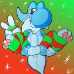 anus balls butt erection foreskin genitals holidays male pawpads penis solo yosshidoragon christmas mario_bros nintendo lighty_marteniz cyan_yoshi dinosaur furred_yoshi hybrid prehistoric_species reptile scalie yoshi 1:1 digital_media_(artwork) hi_res