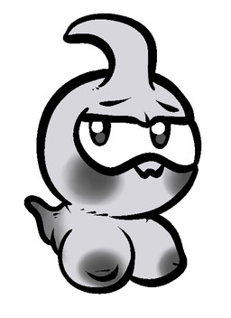 bedroom_eyes blush breasts female floating narrowed_eyes nipples seductive simple_background solo white_background funkbang nintendo pokemon castform generation_3_pokemon normal_castform pokemon_(species) waddling_head 2015 digital_media_(artwork)