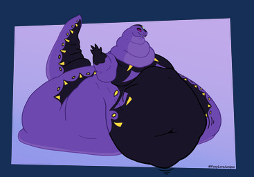 abdominal_bulge anthro arm_rolls chubby_cheeks forehead_gem gem lidded_eyes looking_at_viewer male moobs morbidly_obese neck_rolls obese overweight pink_eyes raised_arm solo vore lorejuniper lego ninjago pythor_(ninjago) reptile scalie snake absurd_res alpha_channel colored_line_art hi_res