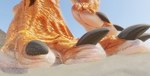 5_toes anthro beach claws close-up feet female foot_focus foot_shot humanoid_feet plantigrade sand scales seaside solo toe_claws toes walking allandox shanika cobra reptile scalie snake 2023 3d_(artwork) digital_media_(artwork) hi_res