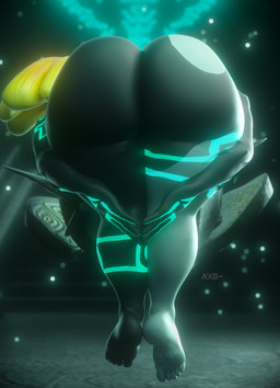 armor bent_over big_butt black_body blonde_hair blue_markings butt feet female grey_body hair headgear helmet humanoid_pointy_ears markings pointy_ears ponytail rear_view shortstack solo thick_thighs wide_hips akkonsfw nintendo praise_da_booty_(meme) the_legend_of_zelda twilight_princess midna humanoid imp twili 2026 3d_(artwork) absurd_res digital_media_(artwork) hi_res meme