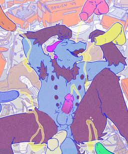 anal anthro basement bodily_fluids book box cardboard cardboard_box clothing clutter container detailed_background footwear genital_fluids genitals male male/male mattress messy_room peeing peeing_on_another peeing_on_self peeing_together penis socks text urine urine_on_self watersports obrien_(artist) mythology azuruff_(character) dragon monster mythological_creature mythological_scalie scalie 5:6 artist_name hi_res