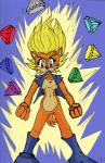 angry anthro aura blonde_hair blue_boots blue_clothing blue_footwear blue_topwear blue_vest boots brown_body brown_fur chaos_emerald charging_up clothed clothing emerald_(gem) energy female footwear fur gem hair navel open_clothing open_mouth open_topwear open_vest red_eyes scut_tail shoes short_tail solo super_saiyan tail topwear vest rugdog archie_comics sega sonic_the_hedgehog_(archie) sonic_the_hedgehog_(comics) sonic_the_hedgehog_(series) sally_acorn chipmunk ground_squirrel mammal rodent sciurid