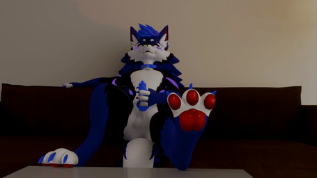 anthro furniture genitals inside knot male masturbation nude paws penis sofa solo rombocat novacat novabeast 16:9 3d_(artwork) 3d_animation animated digital_media_(artwork) widescreen