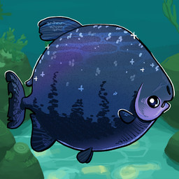 algae ambiguous_gender detailed_background dorsal_fin feral fin pectoral_fin scales solo tail tail_fin underwater water flamingpickle aquatic characiform fish serrasalmid tambaqui 1:1 2025 digital_media_(artwork) full-length_portrait portrait