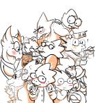 2016 alphys amycticus anthro anzu0 armor blush catsinthegarden chopsticks collaboration eyewear female frittercrittern glasses group lizard matalogthemeatball mystic_pyro_freak noodle_number rachel_(undynetrash) reptile ruby-orca-616 scalie seirasenchii svetlana undertale undertale_(series)