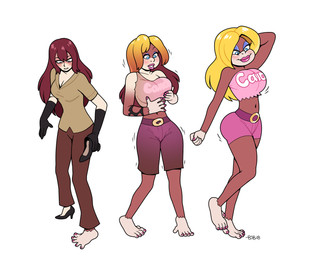 alternative_fashion amekaji anthro armwear barefoot base_one_layout basic_sequence belt big_breasts biped blonde_hair blue_eyes blush bottomwear breast_expansion breasts brown_body brown_fur clothed clothing elbow_gloves expansion eyelashes eyeshadow feet female footwear fur ganguro_(fashion) gloves grey_eyes gyaru hair hand_on_breast handwear high_heels human_to_anthro j-fashion linear_sequence lips lipstick long_hair makeup navel one_row_layout pants prehensile_feet red_hair shirt shoes shorts simple_background skimpy smile solo species_transformation standing tan_body tan_skin tf_into_fictional_character three_frame_image three_frame_sequence toes topwear transformation transformation_sequence white_background y2k_(fashion) blackshirtboy donkey_kong_(series) nintendo candy_kong haplorhine human mammal monkey primate 2018 absurd_res hi_res sequence