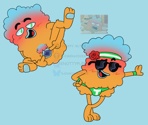 3_fingers 3_toes animal_genitalia anthro blush blush_lines butt cloaca clothing eyewear feet fingers flower fluffy fur genitals hindpaw looking_at_viewer male multicolored_body multicolored_fur offering_sex offering_to_viewer paws plant presenting presenting_hindquarters rainbow_body rainbow_fur rainbow_pubes rose_(flower) solo speedo spread_cloaca spreading sunglasses sweatband swimwear toes wristband chimeracocks cartoon_network the_amazing_world_of_gumball tobias_wilson ambiguous_species rainbow_lad hi_res