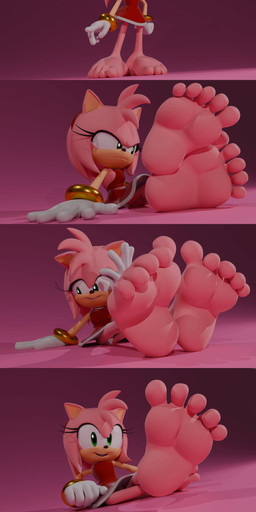 5_toes annoyed anthro crossed_legs curling_toes feet female foot_fetish foot_focus humanoid_feet looking_at_viewer pink_body plantigrade simple_background sitting solo standing toes livevil027 sega sonic_the_hedgehog_(series) amy_rose eulipotyphlan hedgehog mammal 3d_(artwork) absurd_res digital_media_(artwork) hi_res multiple_scenes