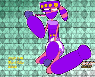abdl angry booties clothing cybernetics diaper handwear hat headgear headwear machine male mittens pink_body purple_booties purple_clothing purple_hat purple_headwear purple_nose pampart adventures_of_sonic_the_hedgehog dr._robotnik's_mean_bean_machine sega sonic_the_hedgehog_(series) davy_sprocket android cyborg living_machine robot absurd_res hi_res