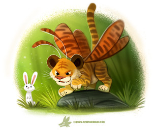 ambiguous_gender antennae_(anatomy) black_eyes brown_body brown_fur dot_eyes duo feral fur grass humor insect_wings orange_body orange_fur plant pun rock simple_eyes tan_body tan_fur text visual_pun white_body white_fur wings piper_thibodeau arthropod felid hybrid insect lagomorph lepidopteran leporid mammal moth pantherine rabbit tiger digital_media_(artwork) digital_painting_(artwork) painting_(artwork) url
