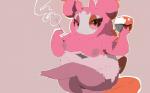 alcohol anthro beverage breasts crossed_legs female fur holding_glass holding_object looking_at_viewer nipples non-mammal_breasts pink_body pink_fur slightly_chubby smoking solo shamelesss nintendo pokemon aromatisse avian generation_6_pokemon pokemon_(species) 16:10 widescreen