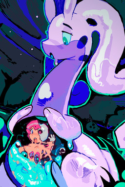 ambiguous_gender blood bodily_fluids bone breasts bubbling_acid death digestion duo exposed_bone exposed_skull female gore graphic_digestion green_slime human_prey larger_pred melting_flesh size_difference skull slime stomach_acid struggling struggling_prey swamp trying_to_escape vore mesubot nintendo pokemon generation_6_pokemon goodra human humanoid mammal pokemon_(species) hi_res