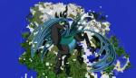 arthropod changeling crossover female feral friendship_is_magic green_eyes hasbro horn insect_wings microsoft minecraft mojang my_little_pony open_mouth queen_chrysalis_(mlp) sharp_teeth solo teeth theunknown644 wings xbox_game_studios