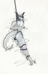 ankles_tied anthro asphyxiation bdsm blindfold bodily_fluids bondage bound breasts breath_play buttplug crotch_rope curling_tail dildo drop execution female gag gagged hands_tied_behind_back hanged humiliation legs_together muzzle_(object) muzzled nipple_piercing nipples noose nooseplay onomatopoeia piercing plug_(sex_toy) rope rope_around_neck sex_toy side_boob solo sound_effects strangling struggling suspension sweat tail text thief hcrimsonknight kobold scalie 2025 absurd_res hi_res signature traditional_media_(artwork)