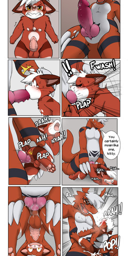 alternate_self anal anthro anthro_on_anthro anthro_penetrated anthro_penetrating anthro_penetrating_anthro balls bodily_fluids cum cum_in_ass cum_inside ejaculation explicitly_stated_nonconsent eyewear forced genital_fluids genitals glasses hair male male/male nude oral penetration penis rape selfcest sex size_difference smaller_penetrated square_crossover text miau bandai_namco capcom digimon monster_hunter mythology palisol sol_the_guilmon digimon_(species) domestic_cat dragon fanmon felid feline felis felyne guilmon lynian mammal mythological_creature mythological_scalie palico reptile scalie absurd_res comic english_text hi_res