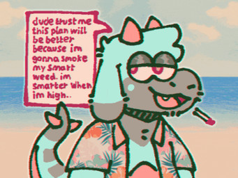 3_frame_animation aloha_shirt anthro beach blue_body cigarette cigarette_in_mouth cinemagraph clothed clothing cloud detailed_background dialogue drugs fangs floppy_ears fluffy_ears fur grey_body half-closed_eyes head_tuft horn looking_offscreen male marijuana markings multicolored_body multicolored_ears multicolored_face multicolored_tail narrowed_eyes object_in_mouth one_fang open_clothing open_mouth open_shirt open_smile open_topwear orange_body pattern_clothing pattern_shirt pattern_topwear shirt smile solo speech_bubble spiked_tail spikes spikes_(anatomy) tail tail_markings teeth text topwear tuft dogoffduty mythology enu_(dogoffduty) dragon mythological_creature mythological_scalie scalie wingless_dragon 4:3 animated chromatic_aberration colored cross-hatching digital_drawing_(artwork) digital_media_(artwork) english_text frame_by_frame hatching_(art) loop meme shaded