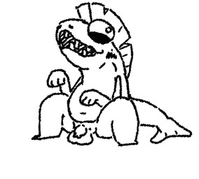 flaccid foreskin genitals male penis slightly_chubby solo jakpak nintendo splatoon aquatic fish humanoid salmonid_(fish) salmonid_(splatoon) monochrome tagme