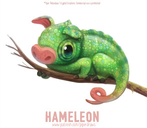 ambiguous_gender blue_eyes branch feral green_body green_scales humor pink_body pink_scales pun scales simple_background solo sprawling_gait text visual_pun white_background wood piper_thibodeau chameleon domestic_pig hybrid lizard mammal reptile scalie suid suine sus_(pig) digital_media_(artwork) digital_painting_(artwork) english_text painting_(artwork) url