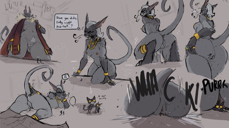 ambiguous_gender anthro anus areola bodily_fluids breasts butt clothing dialogue extreme_size_difference female female_pred fur genital_fluids genitals group hair jewelry larger_anthro larger_female looming looming_butt looming_over macro macro_anthro macro_female mature_female micro micro_abuse micro_anthro micro_in_pussy nipples nude purring scar simple_background size_difference smaller_anthro sound_effects speech_bubble sweat tail tail_grab text unbirthing vaginal vaginal_fluids vore vulva whiskers thesociallyawkwardpinguin a_hat_in_time empress_(ahit) domestic_cat felid feline felis humanoid mammal digital_media_(artwork) english_text hi_res