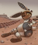 american_flag anthro ball_bulge big_butt bulge butt butt_grab deep_skin detailed_background dirt dirty femboy furgonomics hand_on_butt hand_on_own_butt hand_print looking_at_viewer lying male mars on_side one_eye_closed outside planetary_rover scut_tail short_tail smile solo spacesuit tail tongue tongue_out united_states_of_america wink yitexity disney zootopia fan_character texi_(yitexity) lagomorph leporid mammal rabbit 2020 absurd_res hi_res