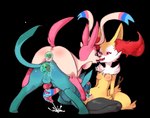 alpha_channel anal anal_penetration animal_genitalia animal_penis anus balls bdsm bisexual bodily_fluids bondage bound braixen breasts butt canine_genitalia canine_penis cum cum_on_ground cumshot cunnilingus eeveelution ejaculation erection female female/female female_on_top feral forced french_kissing generation_4_pokemon generation_5_pokemon generation_6_pokemon genital_fluids genitals glaceon group group_sex kissing knot licking making_out male male/female nintendo nipples on_top oral orgy penetration penis pokemon pokemon_(species) prostate_stimulation pussy ribbonjob sex simple_background solosis sylveon tingtongten tongue tongue_out transparent_background vaginal vaginal_fluids vaginal_penetration