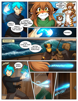 5_fingers anthro biped blue_hair blush bottomwear breasts brown_body brown_fur brown_hair brown_tail clothed clothed_anthro clothed_female clothed_human clothed_male clothing dialogue eyes_closed female fingers fully_clothed fully_clothed_human fully_clothed_male fur group hair male male_human nude nude_anthro nude_female orange_body orange_fur orange_tail partially_clothed partially_clothed_anthro partially_clothed_female speech_bubble tail text topwear conditional_dnp tom_fischbach twokinds evals flora_(twokinds) kathrin_vaughan mike_(twokinds) trace_legacy canid canine canis domestic_dog felid fox human hybrid keidran mammal pantherine tiger 2025 comic english_text hi_res
