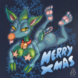 5_toes anthro bell butt candy candy_bar dessert feet female food holidays humanoid_feet jingle_bell nude object_between_buttocks plantigrade red_nose solo toes tongue tongue_out zyasixpear christmas areep_(zyasixpear) deer mammal 1:1 absurd_res hi_res