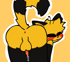 animal_genitalia animal_penis anthro anus bent_over blep butt feline_genitalia feline_penis genitals male penis presenting presenting_anus presenting_hindquarters raised_tail solo tail tongue tongue_out slippykitty aster_(slippykitty) animal_humanoid cat_humanoid domestic_cat felid felid_humanoid feline feline_humanoid felis humanoid hybrid mammal mammal_humanoid hi_res