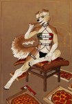 4_toes anthro bulge clothing collar detailed_food digitigrade feet food italian_flag male pizza solo text toes underwear kartobes daven_(dado463art) canid canine canis domestic_dog mammal 2021 detailed english_text hi_res