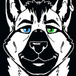 anthro black_body black_fur black_hair black_nose blue_eyes ear_piercing ear_ring fur german hair heterochromia long_hair male piercing ring_piercing shepherd knuxlight undertale undertale_(series) afevis_(character) canid canine canis domestic_dog german_shepherd herding_dog mammal pastoral_dog 1:1 icon