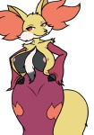 big_breasts breasts canine delphox female fox goblinguy nintendo nipple_slip pink_nipples pokémon randomboobguy red_eyes solo video_games wide_hips
Rating: Questionable
Score: 19
User: Juni221
Date: October 04, 2013