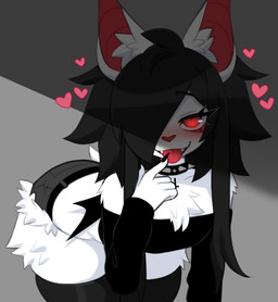alternative_fashion bedroom_eyes bottomwear choker claws clothing collar fangs female goth hair hair_over_eye heart_symbol jewelry legwear long_hair narrowed_eyes naughty_face necklace seductive sharp_teeth shorts solo spiked_collar spikes teasing teeth thigh_highs tongue wings sataenart asphodel_(sataenart) bat mammal 2025 absurd_res hi_res