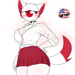 ambiguous_gender americaball anthro blush eyewear female flushed heart_symbol solo sunglasses xx.canada.xx countryballs countryhumans japan_(country_humans) countryhuman 1:1 hi_res