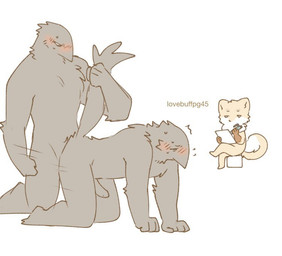 all_fours anal anal_penetration anthro anthro_on_anthro anthro_penetrated anthro_penetrating anthro_penetrating_anthro artist athletic being_watched biped blush chair curled_tail dominant dominant_male erection eyes_closed fist from_behind_position fur furniture genitals grey_body grey_fur group looking_at_another looking_down male male/male male_penetrated male_penetrating male_penetrating_male narrowed_eyes nude on_chair paper pen penetration penile penile_penetration penis penis_in_ass rear_admiral_position sex simple_background sitting sitting_on_chair submissive submissive_male sweat_emanata tail tail_grab text three-quarter_view trio voyeur white_background white_body white_fur yellow_body yellow_fur lovebuffpg45 avian artist_name
