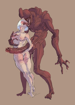 big_penis blue_hair bodily_fluids breast_grab breasts butt clothed clothing duo female female_human female_on_humanoid foreskin genital_fluids genitals hair hand_on_breast huge_penis human_on_humanoid interspecies larger_male licking long_tongue male male/female male_humanoid muscular muscular_humanoid neck_bulge nude_male panties panties_only penis precum red_body red_skin size_difference sucking_tongue teratophilia tongue topless underwear underwear_only unusual_anatomy unusual_genitalia unusual_penis skinnedteeth demon human humanoid mammal monster absurd_res hi_res