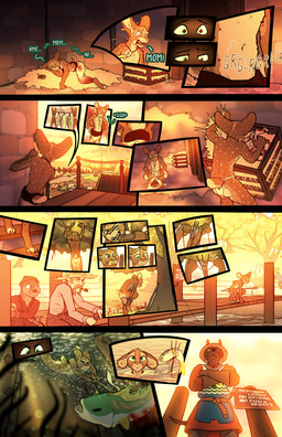 anthro balls blood blood_on_clothing bodily_fluids butt clothing dialogue fantasy fishing genitals male nude public public_nudity skinny_dipping solo swimming fek the_sparks_of_daybreak fekkri_talot aquatic canid canine canis catfolk felid feline fish human jackal mammal mustelid otter absurd_res comic hi_res