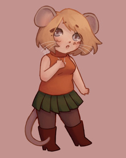 5_fingers alternate_species anthro anthrofied bent_arm blonde_hair blue_eyes blush boots bottomwear breasts brown_clothing brown_eyebrows brown_footwear brown_high_heeled_boots brown_legwear brown_stockings brown_tail clothed clothed_anthro clothed_female clothing eyebrow_through_hair eyebrows female fingers footwear fully_clothed fully_clothed_anthro fully_clothed_female fur furrification green_bottomwear green_clothing green_skirt hair hand_on_chest high_heeled_boots high_heels legwear light looking_at_viewer medium_hair orange_clothing orange_shirt orange_sweater orange_tank_top orange_topwear shirt shoes simple_background skirt solo standing stockings sweater tail tan_background tan_body tan_fur tank_top text topwear translucent translucent_hair whiskers white_whiskers teethjarz capcom resident_evil ashley_graham moushley mammal mouse murid murine rodent 2024 artist_name colored digital_drawing_(artwork) digital_media_(artwork) english_description full-length_portrait hi_res lighting portrait shaded