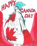 abs anthro breasts canadian_flag female fin flag genitals holidays maple_leaf nipples non-mammal_nipples nude pussy smile solo standing nyghtmar3 canada_day roxy_(nyghtmar3) fish marine requiem_shark shark tiger_shark 2022 traditional_media_(artwork)