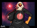 4:3 4th_of_july absurd_res accipitrid accipitriform american_eagle anthro areola athosvds avian bald_eagle beak belly big_belly big_breasts bird breasts curvy_figure eagle feathers female fireworks hi_res holidays huge_breasts nipples non-mammal_breasts non-mammal_nipples nude open_beak open_mouth overweight overweight_anthro overweight_female sea_eagle solo thick_thighs voluptuous wide_hips