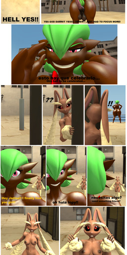 anal anal_penetration angry animal_genitalia animal_penis ball_size_difference balls beach big_breasts big_butt blonde_hair breasts brown_body butt crossgender dark_body dark_skin dialogue equine_genitalia equine_penis erection eyebrows eyes_closed female female/female ftm_crossgender ftm_transformation gender_transformation genitals green_hair green_pubes group gynomorph hair hands_up happy herm hotel impressed intersex intersex/female long_ears long_eyebrows long_penis looking_at_another looking_at_genitalia looking_at_partner looking_at_penis looking_down looking_up male natural_breasts onomatopoeia palm_tree palms penetration penis penis_on_face pink_vulva plant pubes saggy_balls scared screaming smile smiling_at_another smiling_at_partner smiling_at_viewer snapping_fingers sound_effects talking_to_viewer tanned tanned_skin text thick_thighs transformation tree trio vulva white_body wide_hips yelling yelling_at_another 5naptrap nickelodeon nintendo patreon pokemon the_fairly_oddparents jadine_voir animal_humanoid gardevoir generation_3_pokemon generation_4_pokemon humanoid lagomorph lagomorph_humanoid leporid leporid_humanoid lopunny mammal mammal_humanoid pokemon_(species) rabbit rabbit_humanoid 3d_(artwork) absurd_res comic digital_media_(artwork) english_text hi_res long_image source_filmmaker_(artwork) spanish_text tall_image translated url