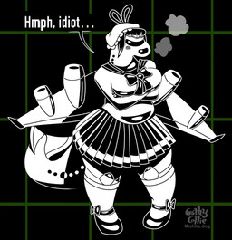 aircraft airplane anthro big_tail bottomwear clothing crossed_arms dialogue female footwear geometric_background grid_background machine mary_janes pattern_background pouting school_uniform shoes simple_background skirt slightly_chubby slightly_chubby_female solo speech_bubble tail text tsundere uniform vehicle wings gothycollie undertale undertale_(series) tsunderplane aeromorph animate_inanimate living_aircraft living_machine living_vehicle english_description english_text hi_res