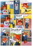 2017 absurd_res anthro canid canine clothed clothing comic dialogue disney english_text female fox green_eyes half-closed_eyes hi_res judy_hopps lagomorph leporid male mammal narrowed_eyes nick_wilde peanut.k police police_uniform rabbit red_fox text true_fox uniform zootopia