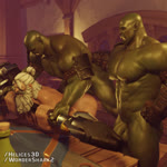 abs anal anal_penetration armband armor bald balls beard bent_over bent_over_table biceps bottle butt container deltoids eye_scar facial_hair facial_scar from_behind_position furniture genitals green_body green_skin group hair hammer hand_on_back holding_hammer holding_melee_weapon holding_object holding_polearm holding_tool holding_weapon human_on_humanoid human_penetrated humanoid_penetrating humanoid_penetrating_human inside interspecies leaning_on_table male male/male male_penetrated male_penetrating male_penetrating_male melee_weapon mostly_nude muscular muscular_humanoid muscular_male mustache navel obliques pecs penetration penis polearm ponytail scar serratus sex short_ponytail standing_doggystyle table three-quarter_view tools trio tusks vambrace vambraces_only weapon white_hair wood wood_furniture wood_table helices3d wondershark2 blizzard_entertainment overwatch reinhardt_(overwatch) human humanoid mammal orc 1:1 3d_(artwork) 3d_animation animated artist_name digital_media_(artwork) hi_res no_sound short_playtime webm