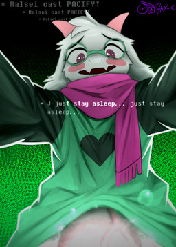 after_sex anthro blush blush_stickers bodily_fluids clothing ears_down eyelashes eyewear fellatio_pov femboy first_person_view forced fur genitals glasses green_clothing green_robe hair heart_symbol holding_head horn long_eyelashes looking_at_viewer looking_down looking_down_at_viewer male male_anthro oral penetrated_pov penis pink_horn pink_scarf pivoted_ears rape receiving_pov robe saliva scar scarf sex sleep_molestation sleep_sex sleeping solo text tuft vein veiny_penis white_body white_fur white_hair rhy_c third-party_edit deltarune undertale_(series) ralsei bovid caprine darkner goat mammal absurd_res censor_removal_edit digital_media_(artwork) english_text hi_res watermark