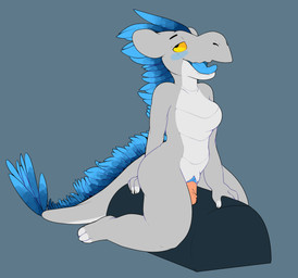 4_fingers ahegao anthro blue_body blue_feathers blush breasts clitoris dildo dildo_sitting feathers female fingers genitals grey_body grey_scales looking_pleasured mount non-mammal_breasts nude open_mouth penetration scales sex_toy simple_background solo sybian tongue tongue_out vaginal vaginal_penetration vulva ryanners nephilim_(aversioncapacitor) dinosaur dromaeosaurid feathered_dinosaur feathered_scalie lizard prehistoric_species reptile scalie theropod velociraptor 2017 digital_media_(artwork)